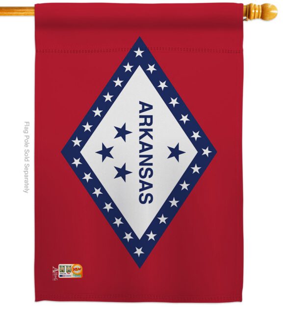 Arkansas - States Americana Vertical Impressions Decorative Flags HG140504 Made In USA - Image 3