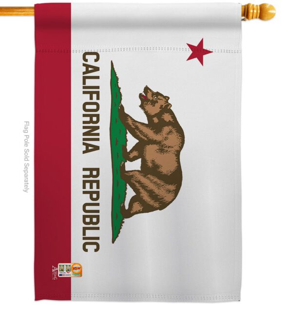 California - States Americana Vertical Impressions Decorative Flags HG140505 Made In USA - Image 2