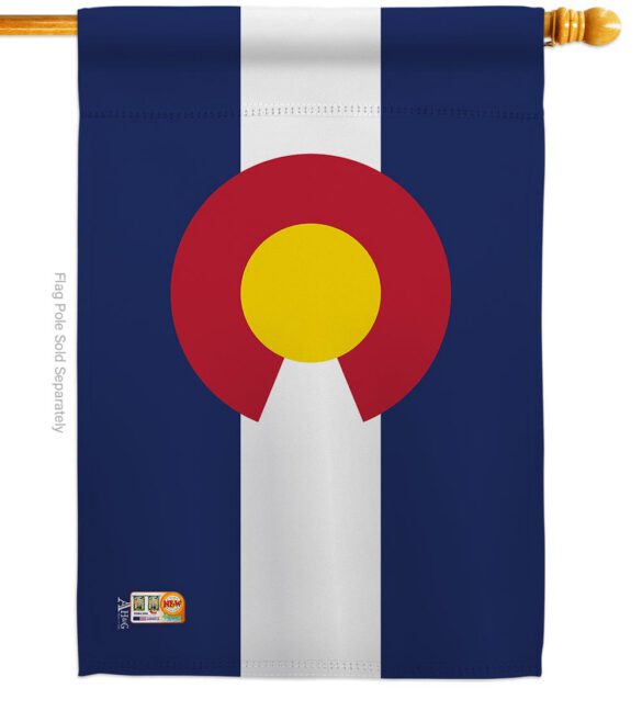 Colorado - States Americana Vertical Impressions Decorative Flags HG140506 Made In USA - Image 2