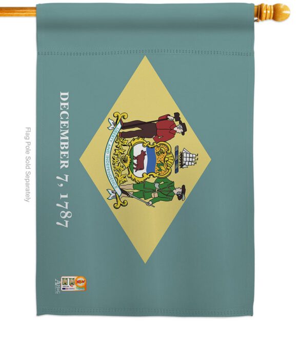 Delaware - States Americana Vertical Impressions Decorative Flags HG140508 Made In USA - Image 2