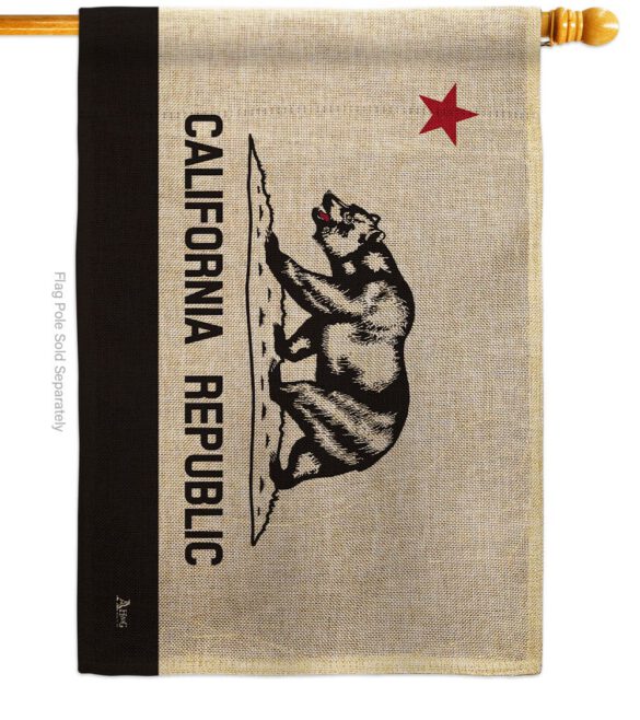 Black & White California - States Americana Vertical Impressions Decorative Flags HG140998 Made In USA - Image 14