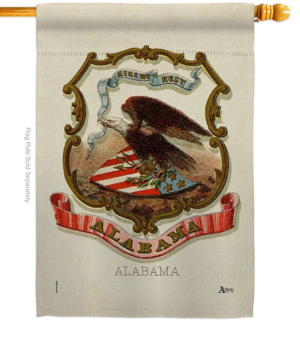 Coat of arms of Alabama - States Americana Vertical Impressions Decorative Flags HG141208 Made In USA - Image 2