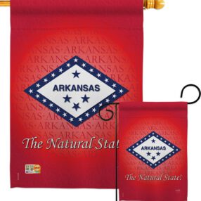 Arkansas - States Americana Vertical Impressions Decorative Flags HG108137 Made In USA