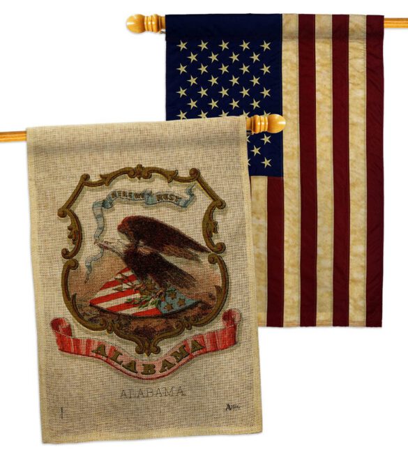 Coat of arms of Alabama - States Americana Vertical Impressions Decorative Flags HG141208 Made In USA - Image 29