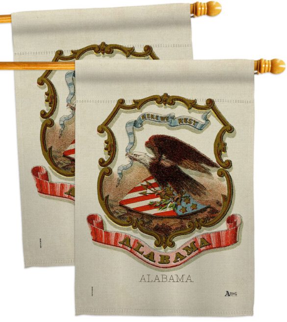 Coat of arms of Alabama - States Americana Vertical Impressions Decorative Flags HG141208 Made In USA - Image 12