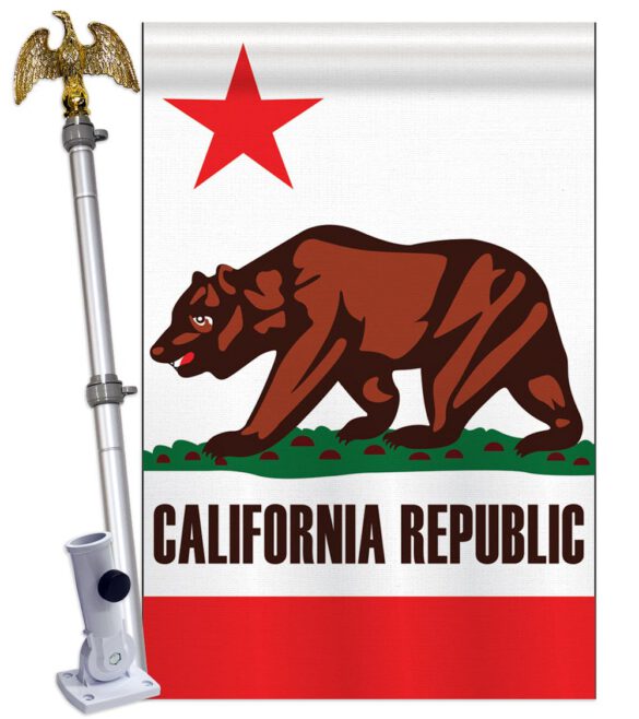 California - States Americana Vertical Applique Decorative Flags HG108050 - Image 6