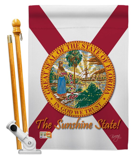 Florida - States Americana Vertical Impressions Decorative Flags HG108082 Made In USA - Image 5