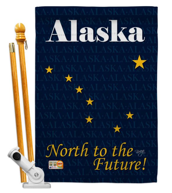Alaska - States Americana Vertical Impressions Decorative Flags HG108135 Made In USA - Image 6