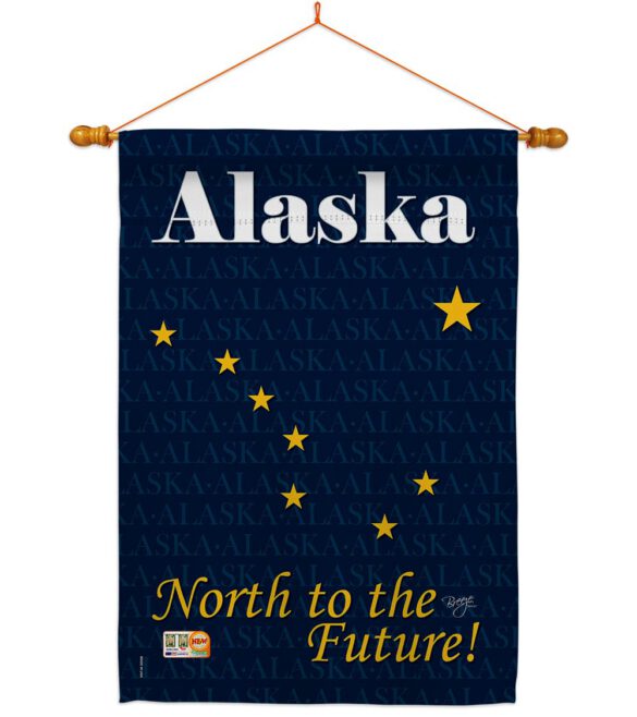 Alaska - States Americana Vertical Impressions Decorative Flags HG108135 Made In USA - Image 15