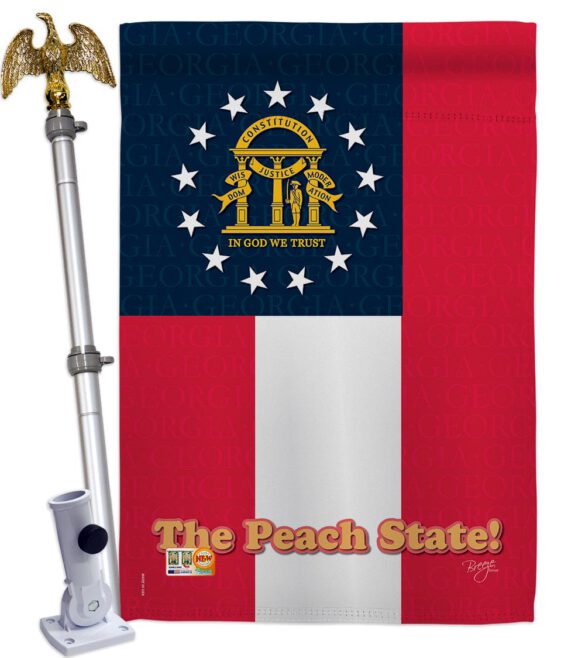 Georgia - States Americana Vertical Impressions Decorative Flags HG108136 Made In USA - Image 13