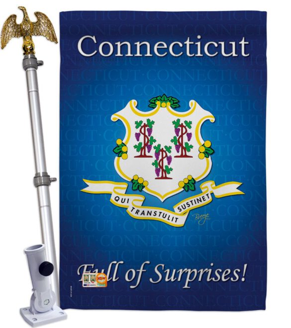 Connecticut - States Americana Vertical Impressions Decorative Flags HG108138 Made In USA - Image 13