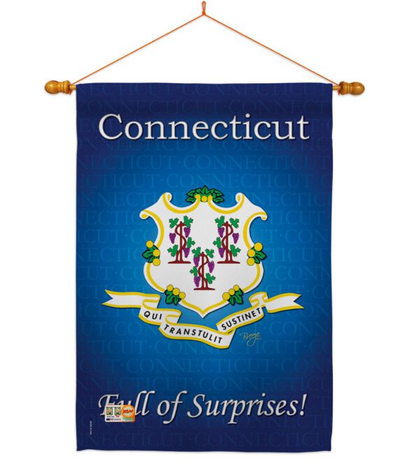 Connecticut - States Americana Vertical Impressions Decorative Flags HG108138 Made In USA - Image 14