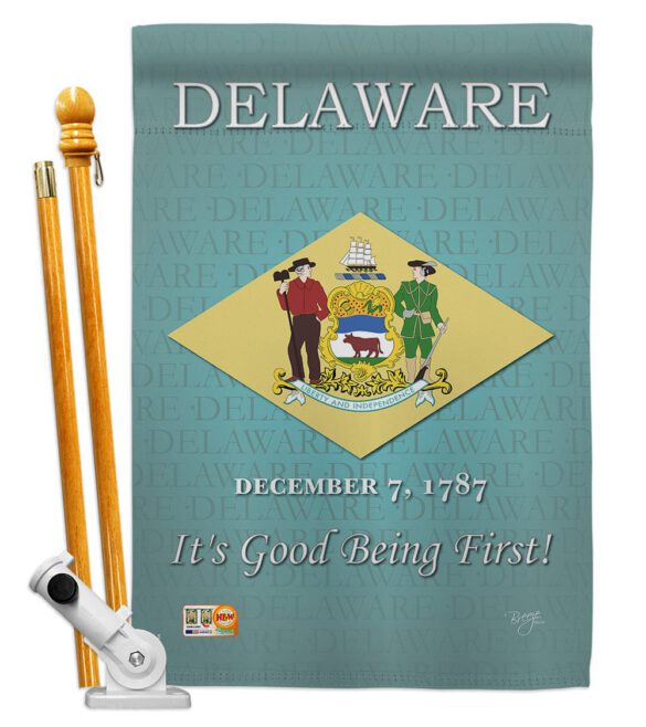 Delaware - States Americana Vertical Impressions Decorative Flags HG108139 Made In USA - Image 5
