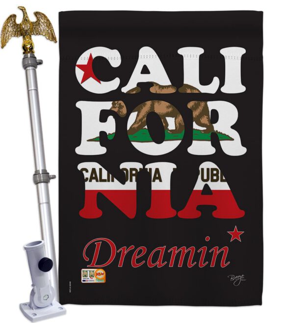 California Dreamin* - States Americana Vertical Impressions Decorative Flags HG108176 Made In USA - Image 13
