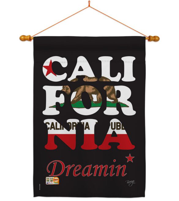 California Dreamin* - States Americana Vertical Impressions Decorative Flags HG108176 Made In USA - Image 14