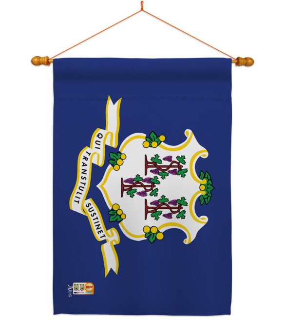Connecticut - States Americana Vertical Impressions Decorative Flags HG140507 Made In USA - Image 14