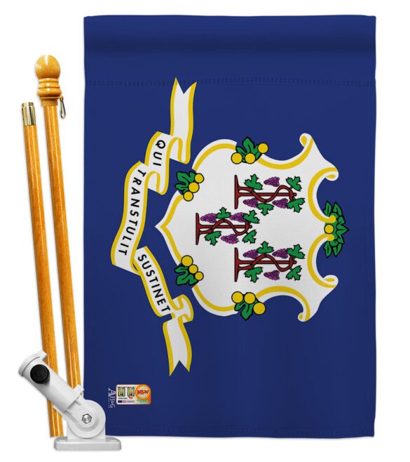 Connecticut - States Americana Vertical Impressions Decorative Flags HG140507 Made In USA - Image 5