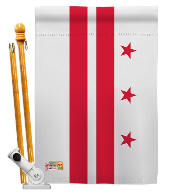 District of Columbia - States Americana Vertical Impressions Decorative Flags HG140509 Made In USA - Image 5