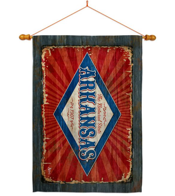 Arkansas Vintage - States Americana Vertical Impressions Decorative Flags HG140948 Made In USA - Image 11