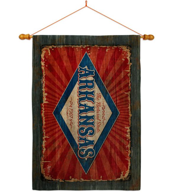 Arkansas Vintage - States Americana Vertical Impressions Decorative Flags HG140948 Made In USA - Image 21