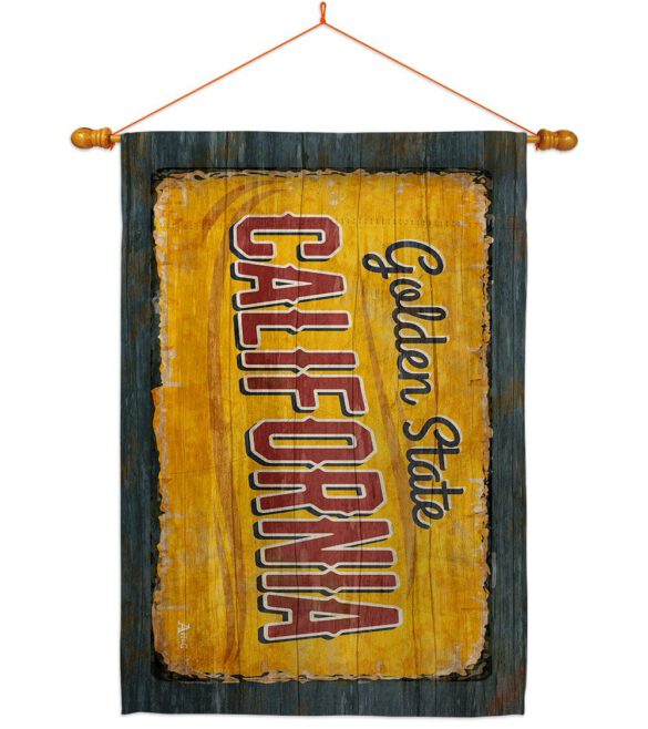 California Vintage - States Americana Vertical Impressions Decorative Flags HG140949 Made In USA - Image 10