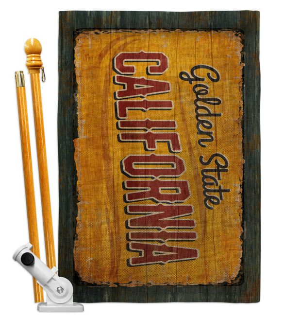 California Vintage - States Americana Vertical Impressions Decorative Flags HG140949 Made In USA - Image 15