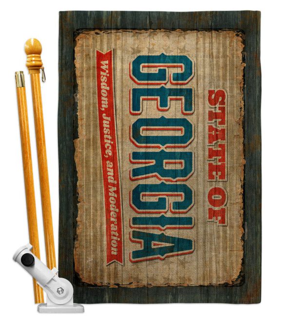 Georgia Vintage - States Americana Vertical Impressions Decorative Flags HG140955 Made In USA - Image 15