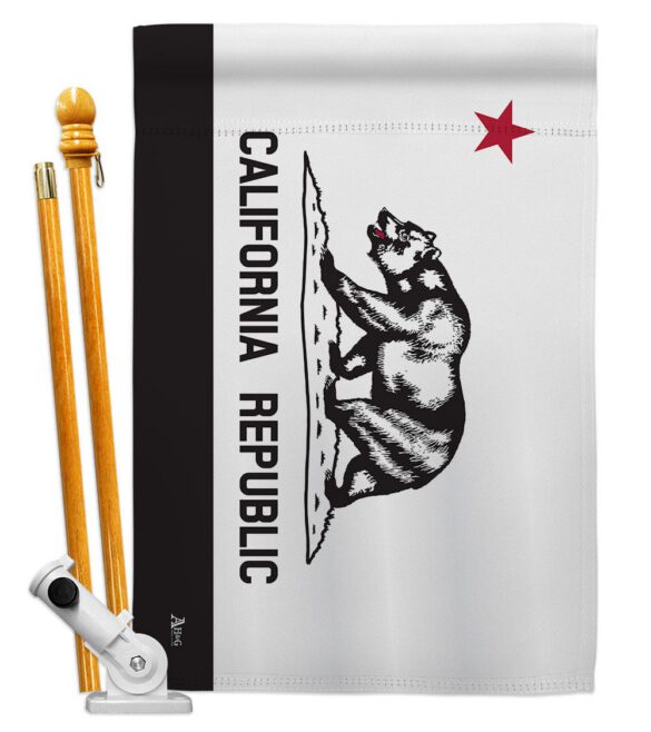 Black & White California - States Americana Vertical Impressions Decorative Flags HG140998 Made In USA - Image 5