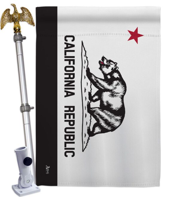 Black & White California - States Americana Vertical Impressions Decorative Flags HG140998 Made In USA - Image 11