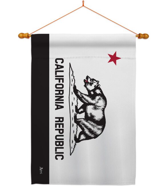 Black & White California - States Americana Vertical Impressions Decorative Flags HG140998 Made In USA - Image 12