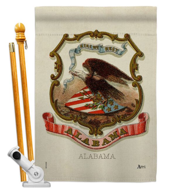 Coat of arms of Alabama - States Americana Vertical Impressions Decorative Flags HG141208 Made In USA - Image 5
