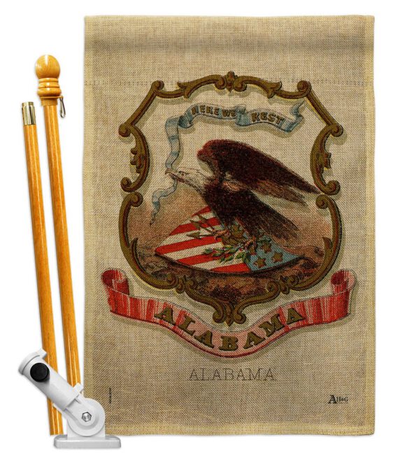Coat of arms of Alabama - States Americana Vertical Impressions Decorative Flags HG141208 Made In USA - Image 26