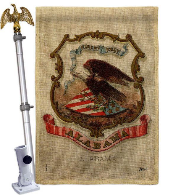 Coat of arms of Alabama - States Americana Vertical Impressions Decorative Flags HG141208 Made In USA - Image 41