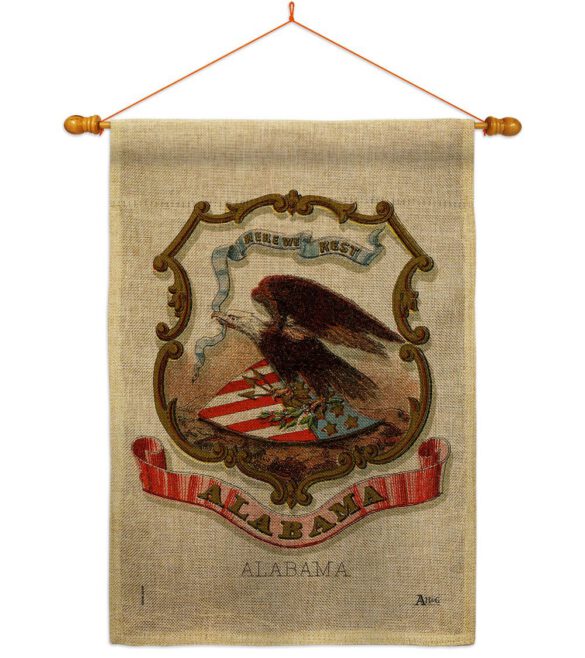 Coat of arms of Alabama - States Americana Vertical Impressions Decorative Flags HG141208 Made In USA - Image 42