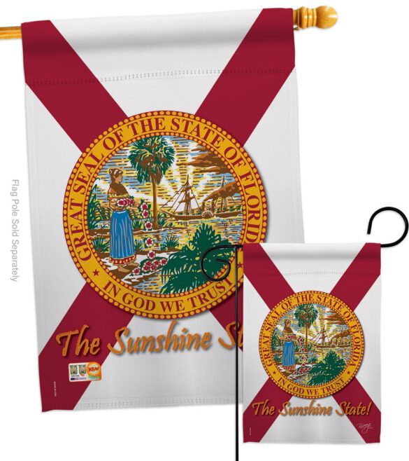 Florida - States Americana Vertical Impressions Decorative Flags HG108082 Made In USA - Image 3