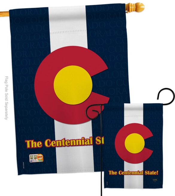 Colorado - States Americana Vertical Impressions Decorative Flags HG108104 Made In USA - Image 3