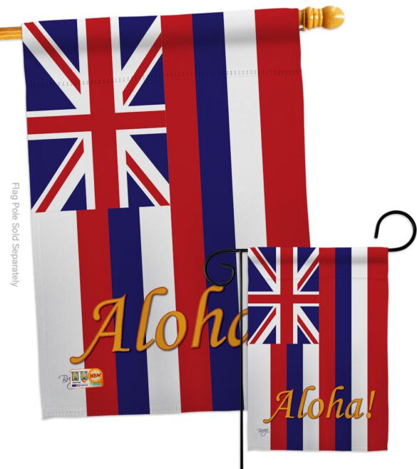 Hawaii - States Americana Vertical Impressions Decorative Flags HG108121 Made In USA - Image 3