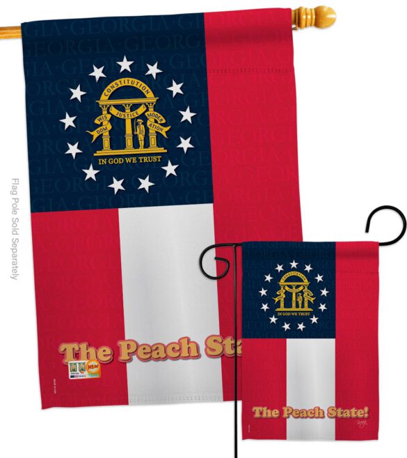 Georgia - States Americana Vertical Impressions Decorative Flags HG108136 Made In USA - Image 3