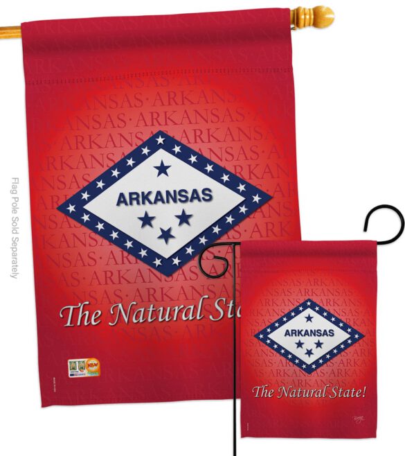 Arkansas - States Americana Vertical Impressions Decorative Flags HG108137 Made In USA - Image 4