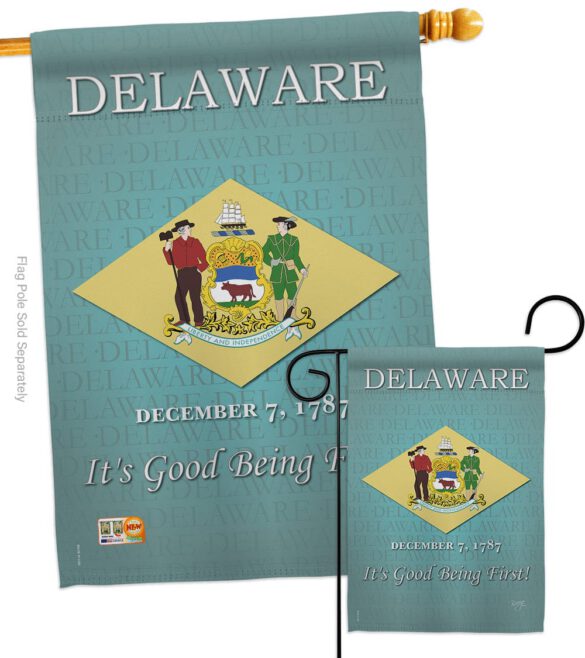 Delaware - States Americana Vertical Impressions Decorative Flags HG108139 Made In USA - Image 3