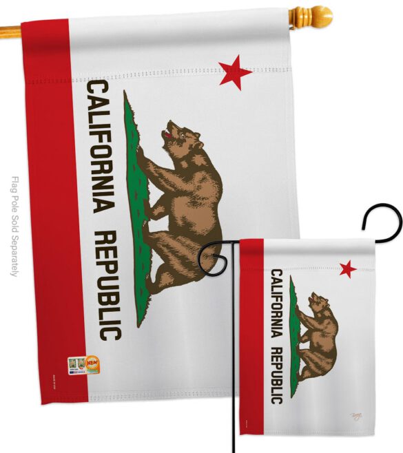 California State - States Americana Vertical Impressions Decorative Flags HG108229 Made In USA - Image 3