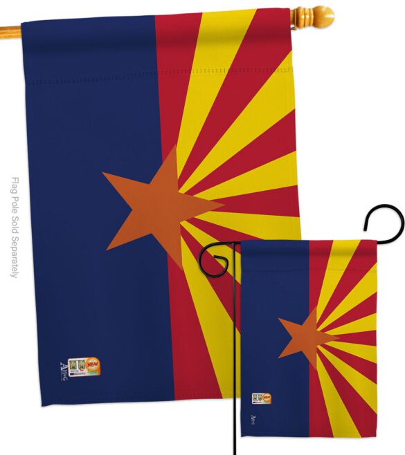 Arizona - States Americana Vertical Impressions Decorative Flags HG140503 Made In USA - Image 4
