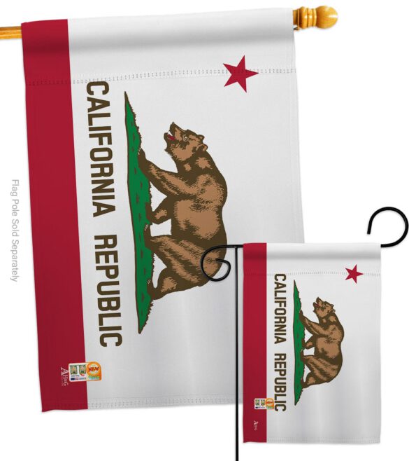 California - States Americana Vertical Impressions Decorative Flags HG140505 Made In USA - Image 3