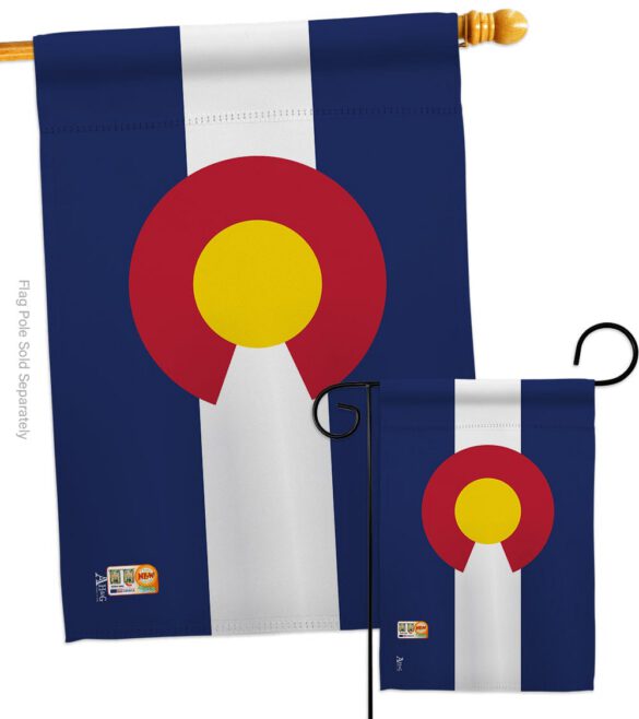 Colorado - States Americana Vertical Impressions Decorative Flags HG140506 Made In USA - Image 3