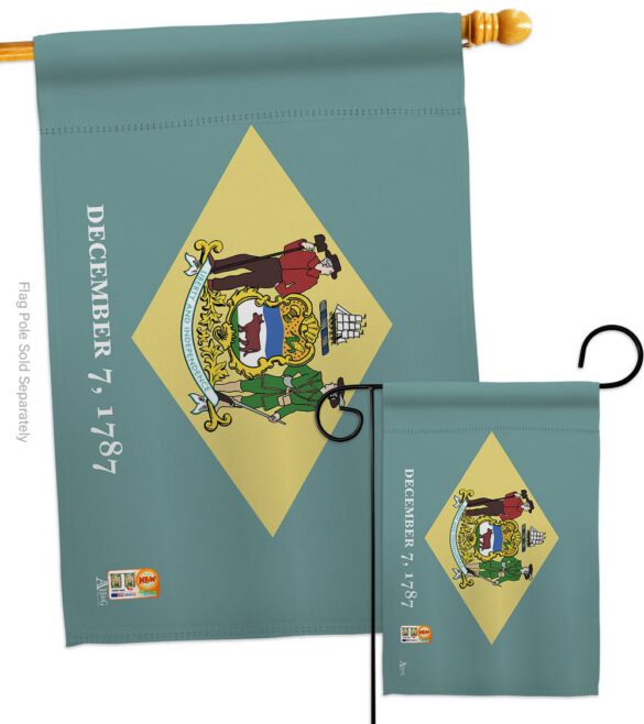 Delaware - States Americana Vertical Impressions Decorative Flags HG140508 Made In USA - Image 3