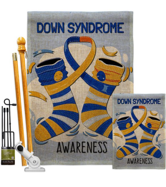 Down Syndrome - Support Inspirational Vertical Impressions Decorative Flags HG137423 Made In USA - Image 16