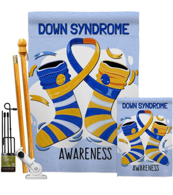 Down Syndrome - Support Inspirational Vertical Impressions Decorative Flags HG137423 Made In USA - Image 6