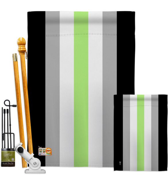 Agender Pride - Support Inspirational Vertical Impressions Decorative Flags HG148001 Made In USA - Image 7