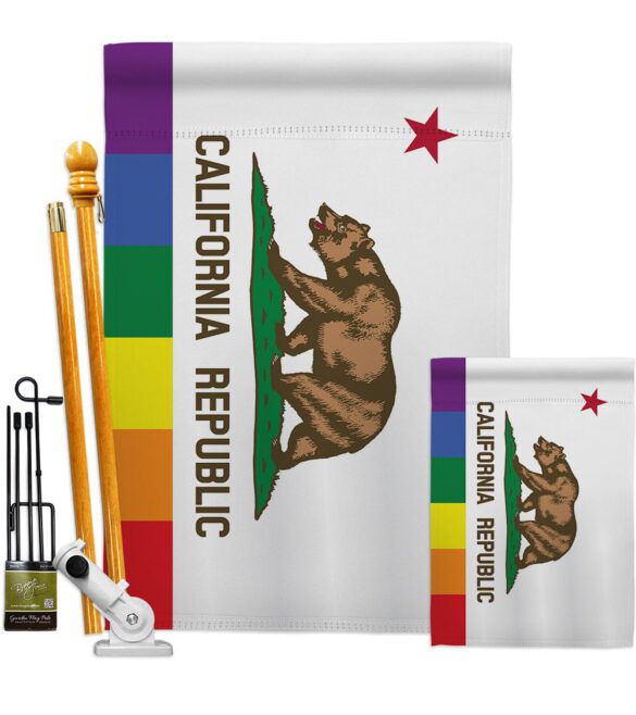 California Republic Pride - Support Inspirational Vertical Impressions Decorative Flags HG148680 Made In USA - Image 6