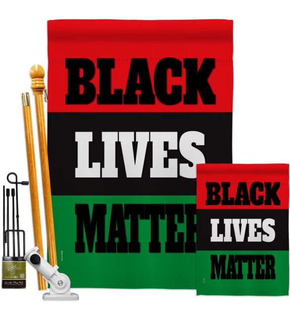 Black Lives Awareness - Support Inspirational Vertical Impressions Decorative Flags HG170020 Made In USA - Image 6